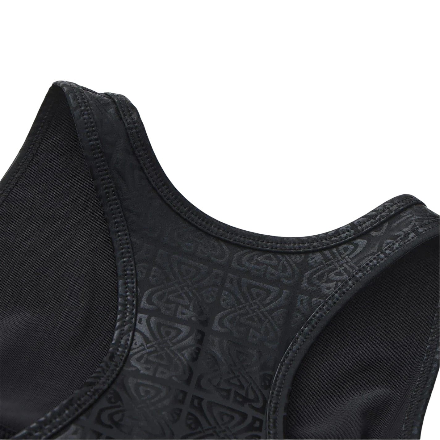 Black - Close up - Biba Womens-Ladies Shine Slim Sleeveless Tank Top