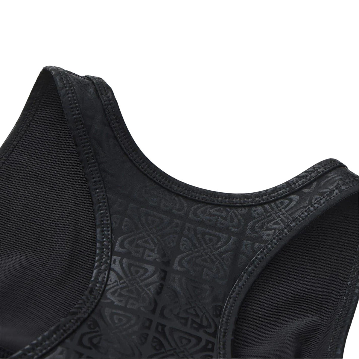 Black - Close up - Biba Womens-Ladies Shine Slim Sleeveless Tank Top