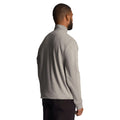 Grey - Back - Lyle & Scott Mens Loopback Quarter Zip Sweatshirt