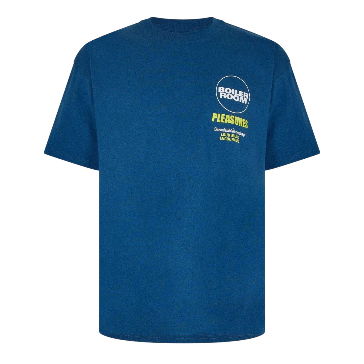 Blue - Front - Pleasures Mens Boiler Room Turntable T-Shirt