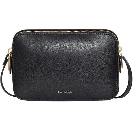 Black - Front - Calvin Klein Foil Camera Bag