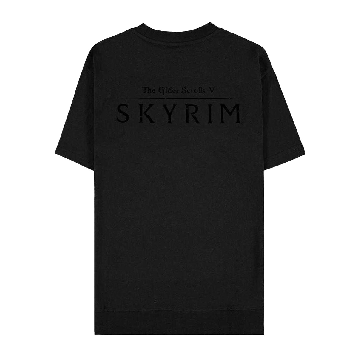 Black - Back - Difuzed Mens Skyrim Regular T-Shirt