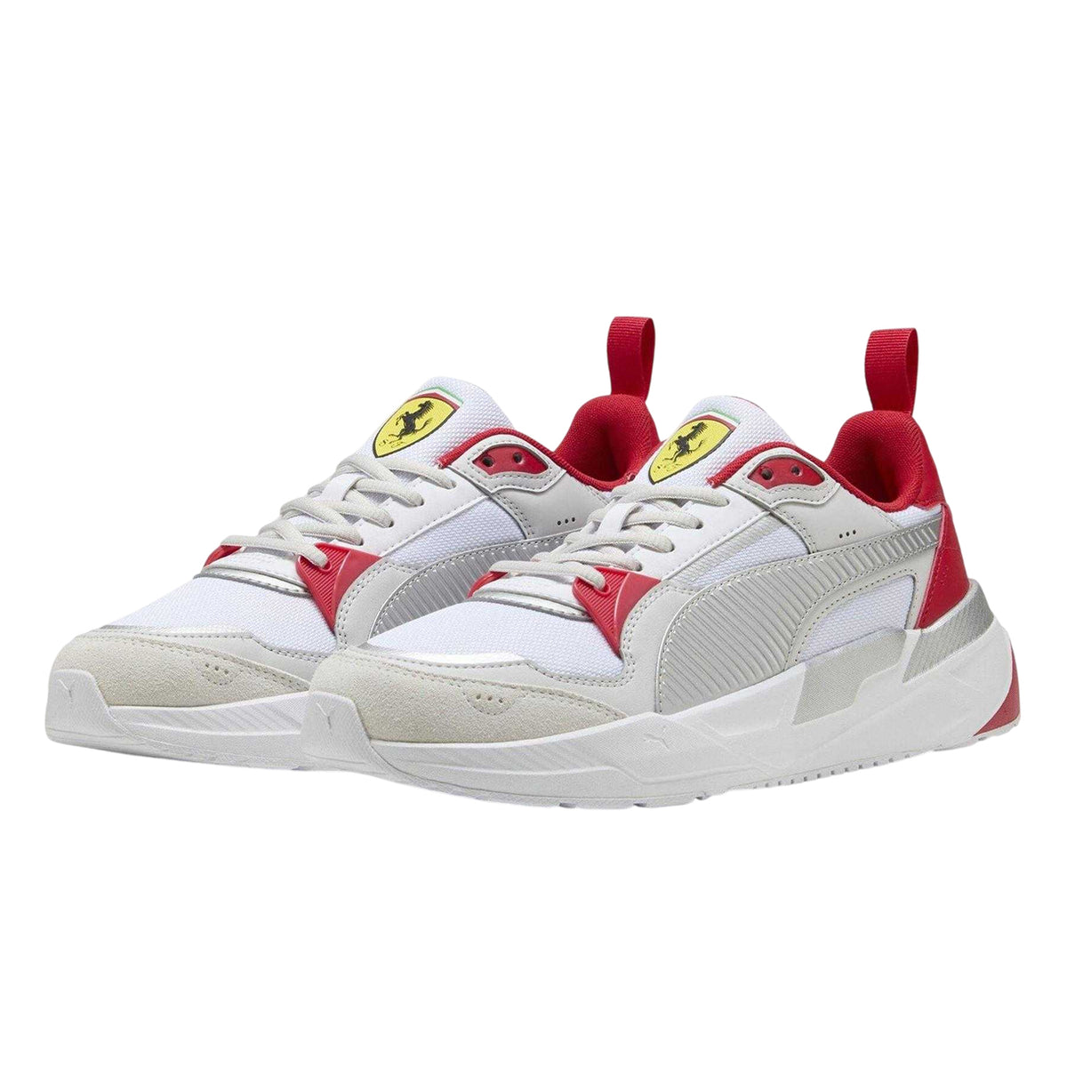 Puma White - Pack Shot - Puma Mens Trinity 2 Ferrari Flat Trainers
