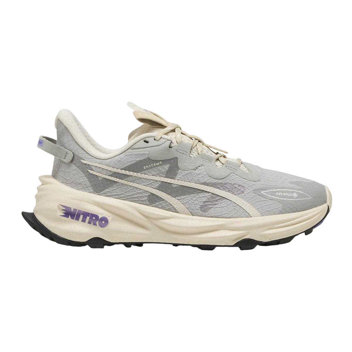 Grey - Front - Puma Womens-Ladies Fast Trac Nitro 3 GORE-TEX Running Shoes