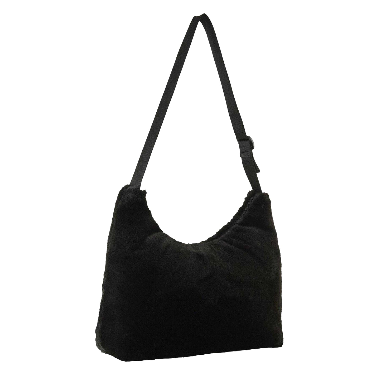 Puma Black - Back - Puma Up Faux Fur Slouch Hobo Bag