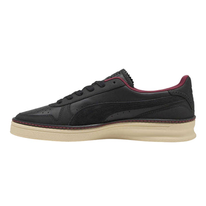 Black - Back - Puma Womens-Ladies Regal Grace Leather Indoor Flat Trainers
