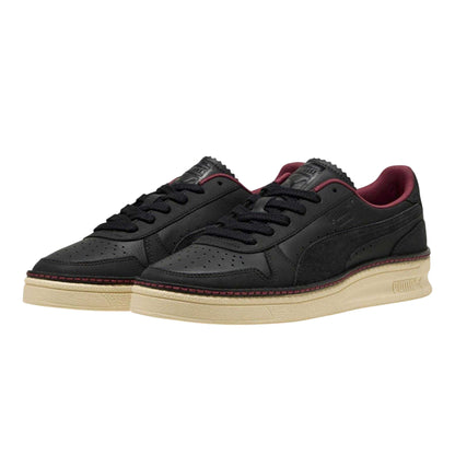 Black - Pack Shot - Puma Womens-Ladies Regal Grace Leather Indoor Flat Trainers