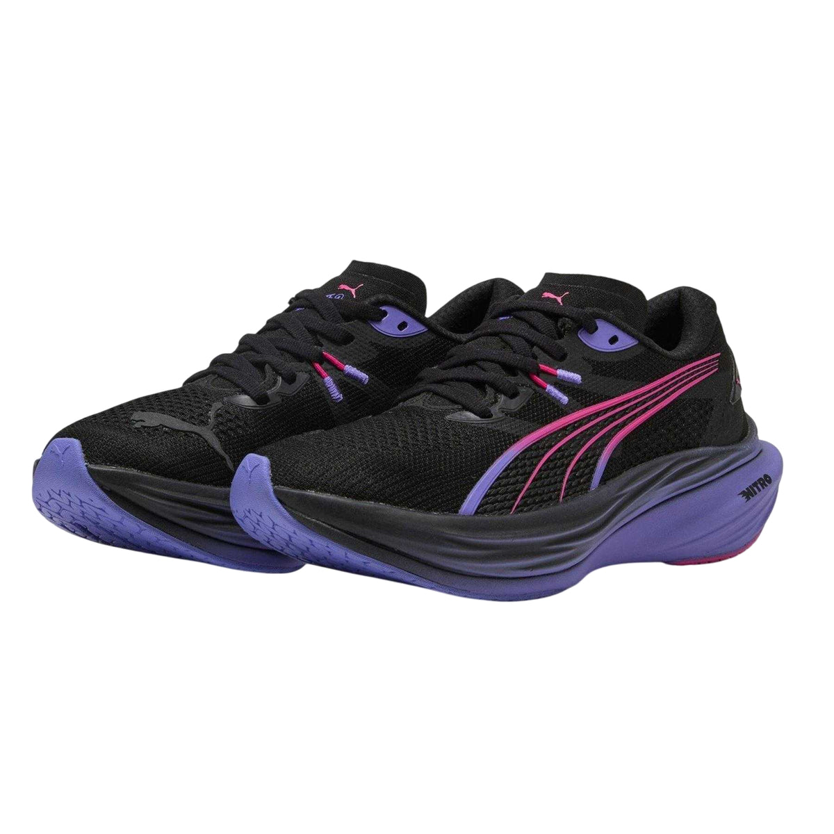 Black - Pack Shot - Puma Womens-Ladies Deviate Nitro 3 Digitokyo Shoes