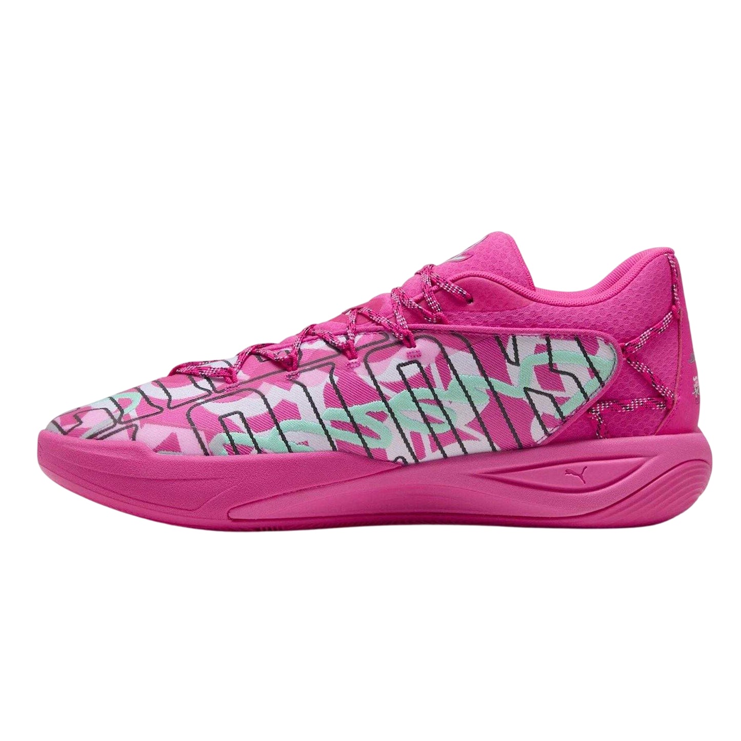 Peppermint - Back - Puma Womens-Ladies Stewie 4 Timeless Basketball Shoes