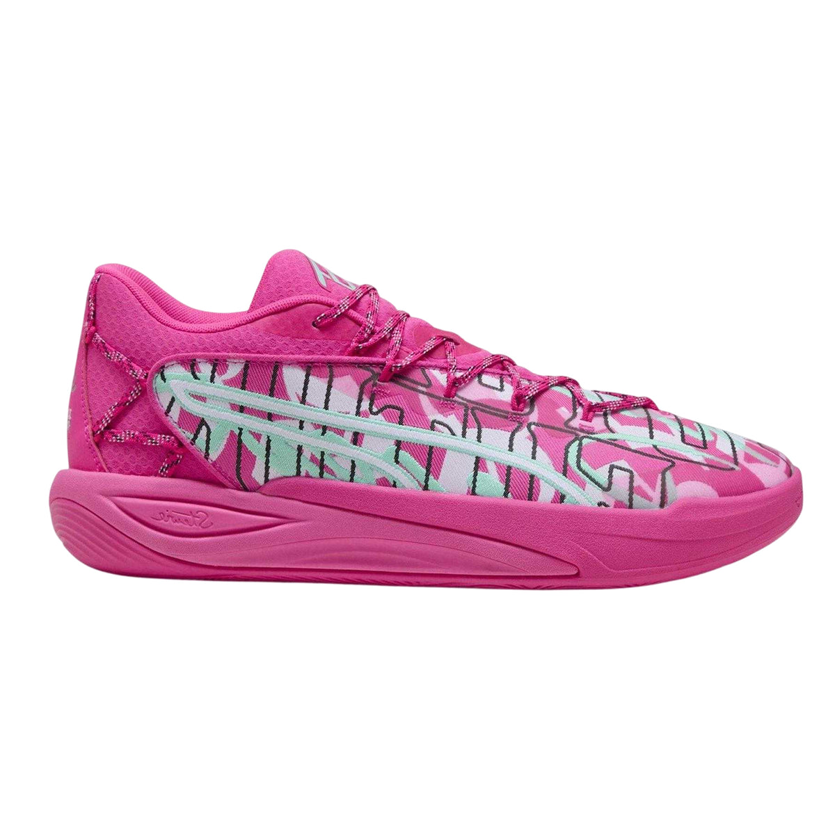 Peppermint - Front - Puma Womens-Ladies Stewie 4 Timeless Basketball Shoes