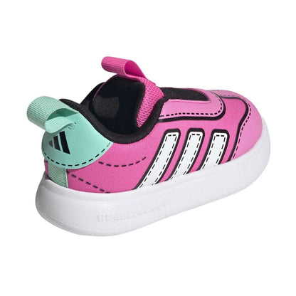 Lucid Pink - Back - Adidas Childrens-Kids Bubblecomic Trainers