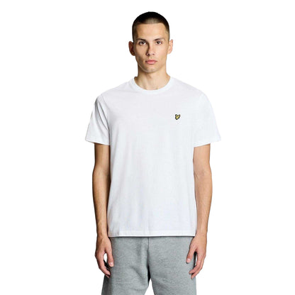 White - Front - Lyle & Scott Mens Small Logo Cotton T-Shirt