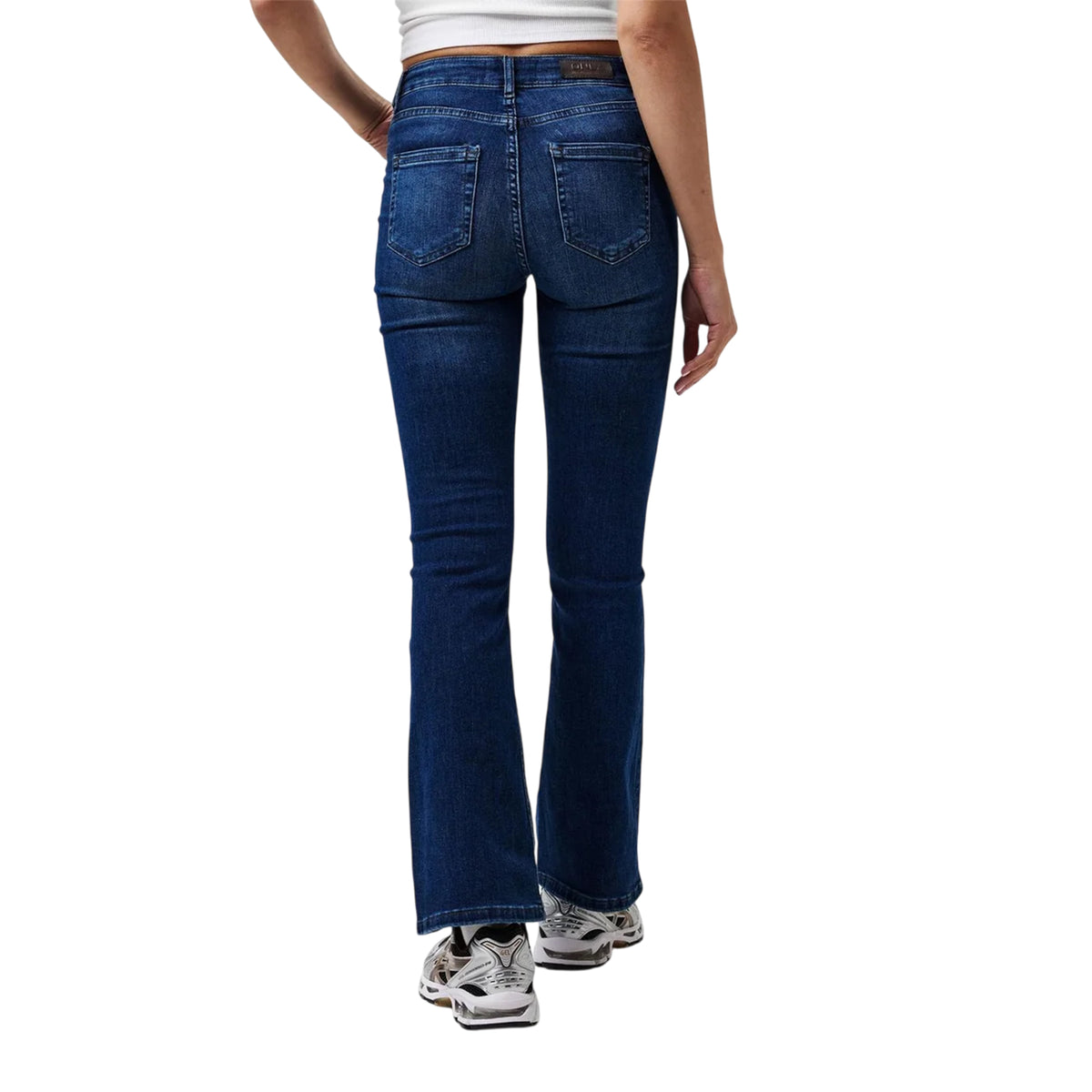 Dark Blue - Back - Only Womens-Ladies Bootcut Jeans