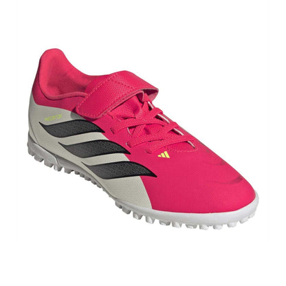 Lucid Red-Core Black - Pack Shot - Adidas Childrens-Kids Predator Club Astro Turf Trainers