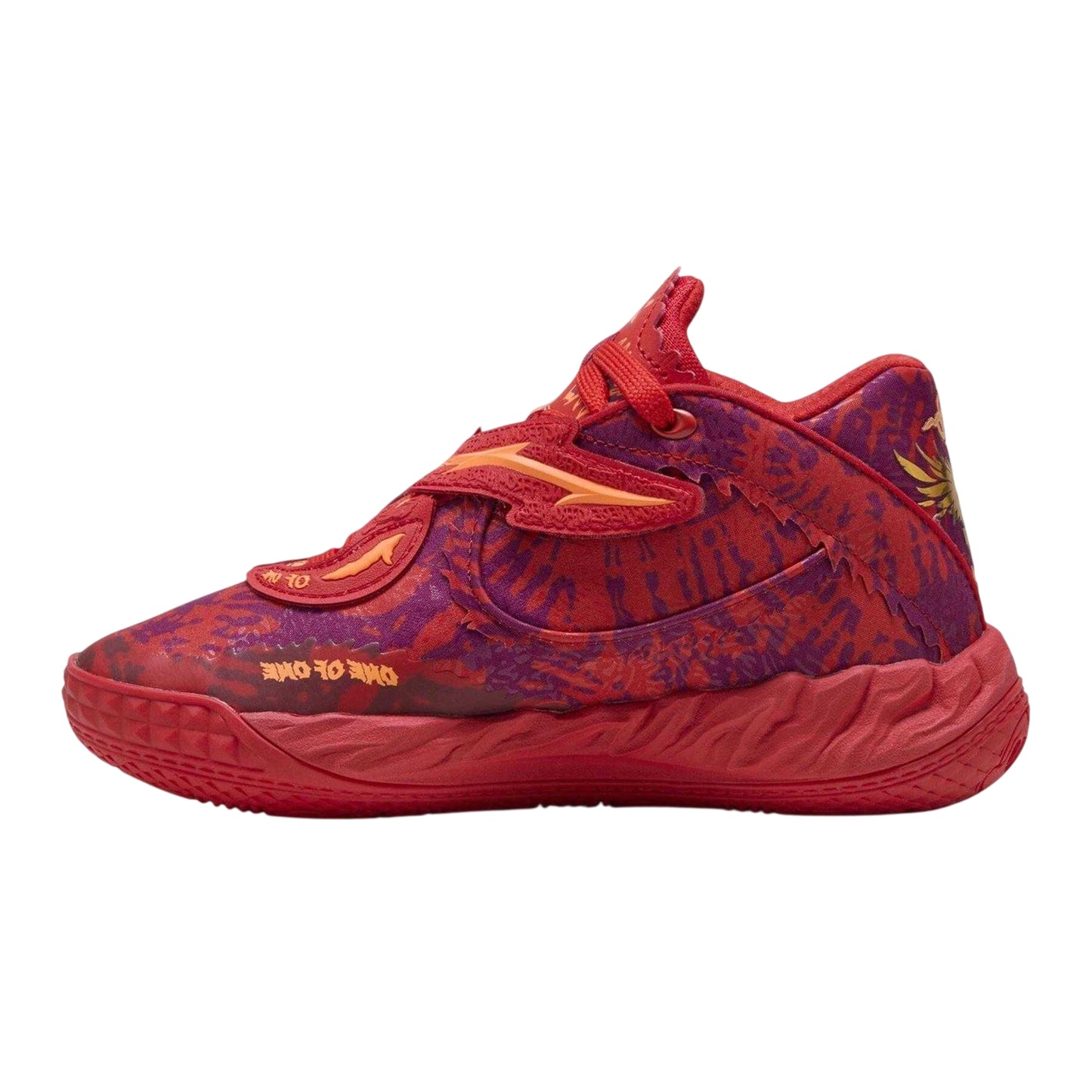 Red - Back - Puma Childrens-Kids Mb.05 Crowd Trainers