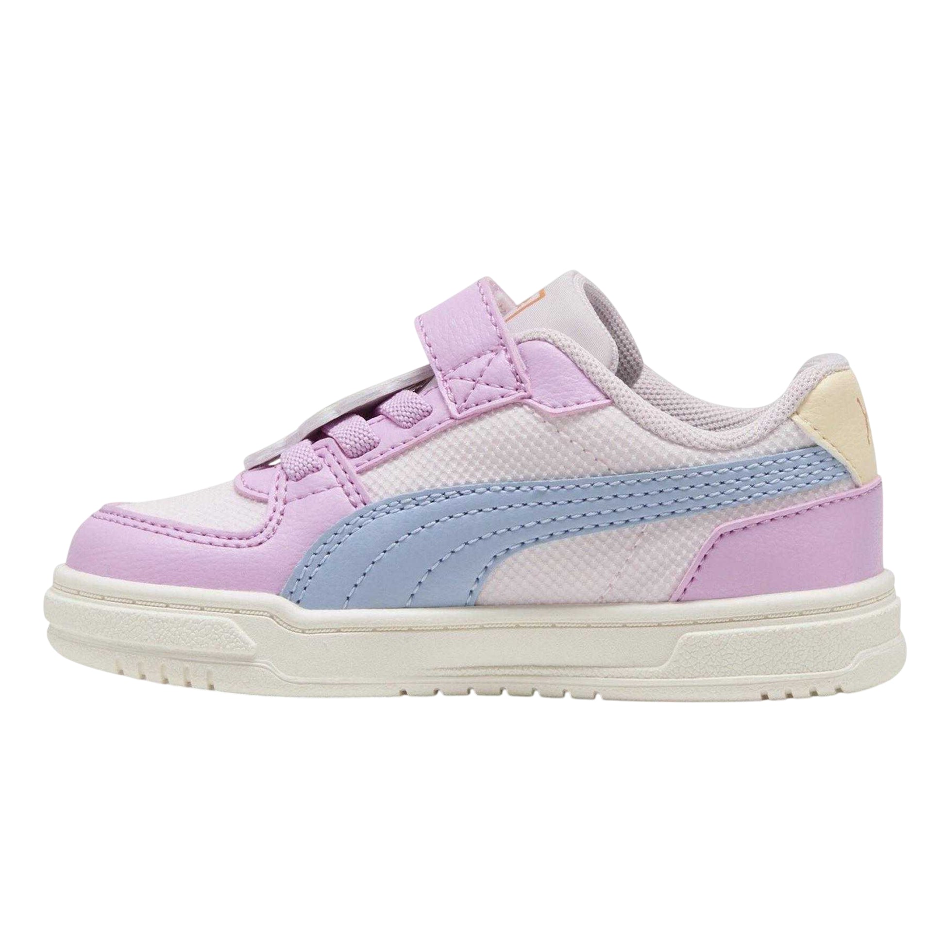 Mauve-Blue-Pink - Back - Puma Childrens-Kids Caven III Dora The Explorer Trainers