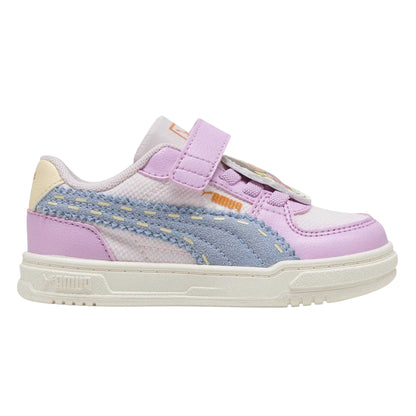 Mauve-Blue-Pink - Front - Puma Childrens-Kids Caven III Dora The Explorer Trainers