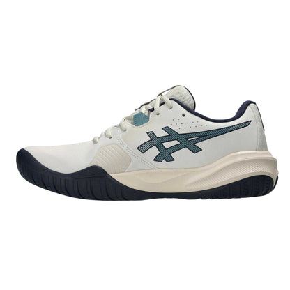 Oatmeal-Midnight - Side - Asics Mens Challenger 15 Tennis Shoes
