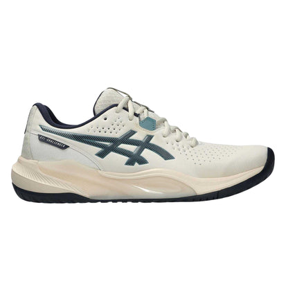 Oatmeal-Midnight - Front - Asics Mens Challenger 15 Tennis Shoes