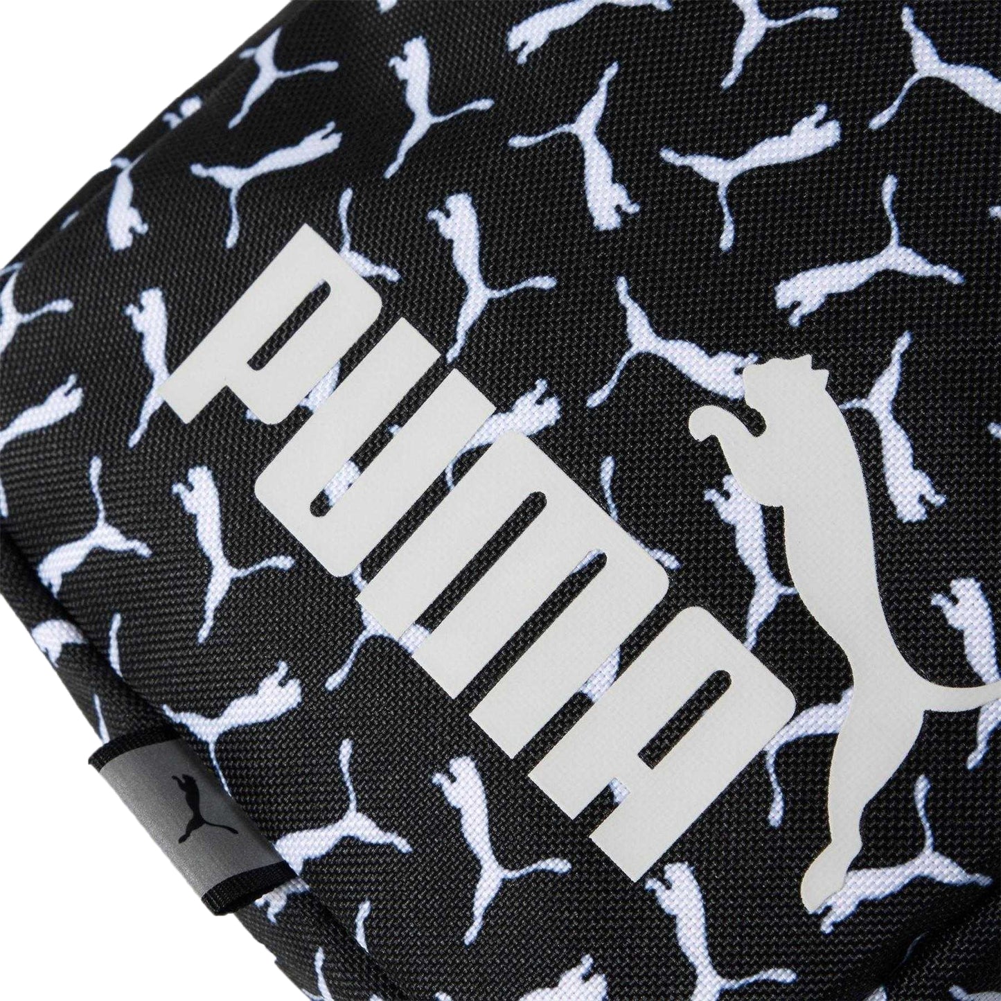 Black - Side - Puma Phase All-Over Print Portable Crossbody Bag