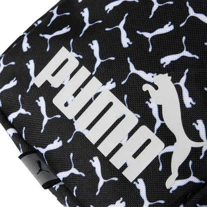 Black - Side - Puma Phase All-Over Print Portable Crossbody Bag
