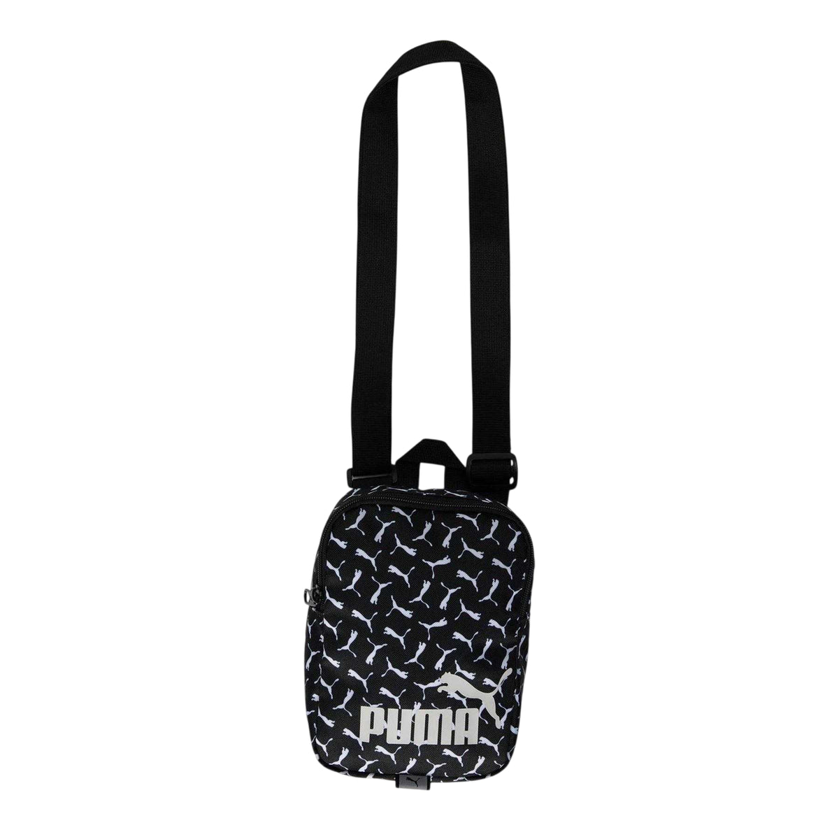 Black - Front - Puma Phase All-Over Print Portable Crossbody Bag