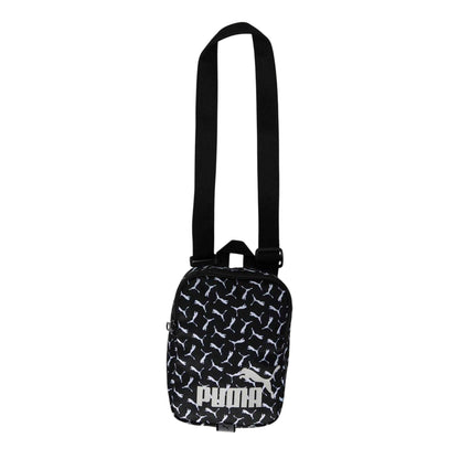 Black - Front - Puma Phase All-Over Print Portable Crossbody Bag
