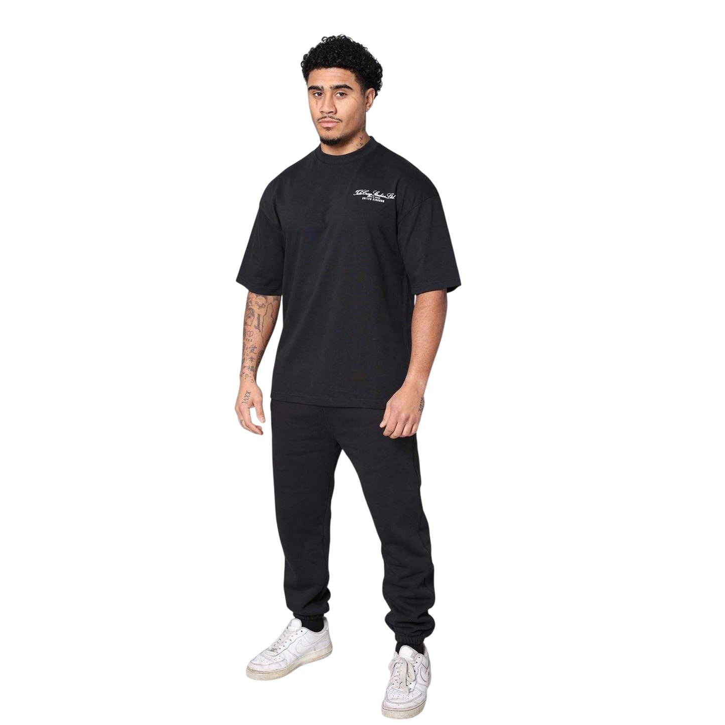 Black - Lifestyle - Tela Cruz Mens Oversized T-Shirt