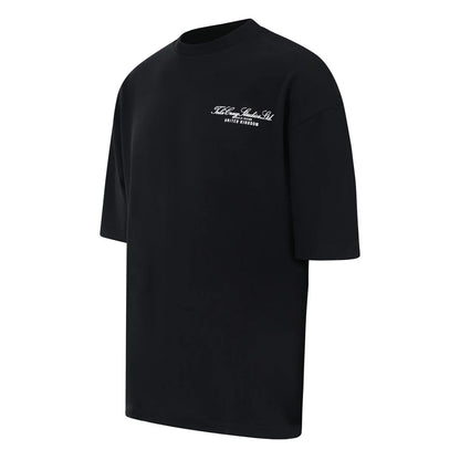 Black - Front - Tela Cruz Mens Oversized T-Shirt