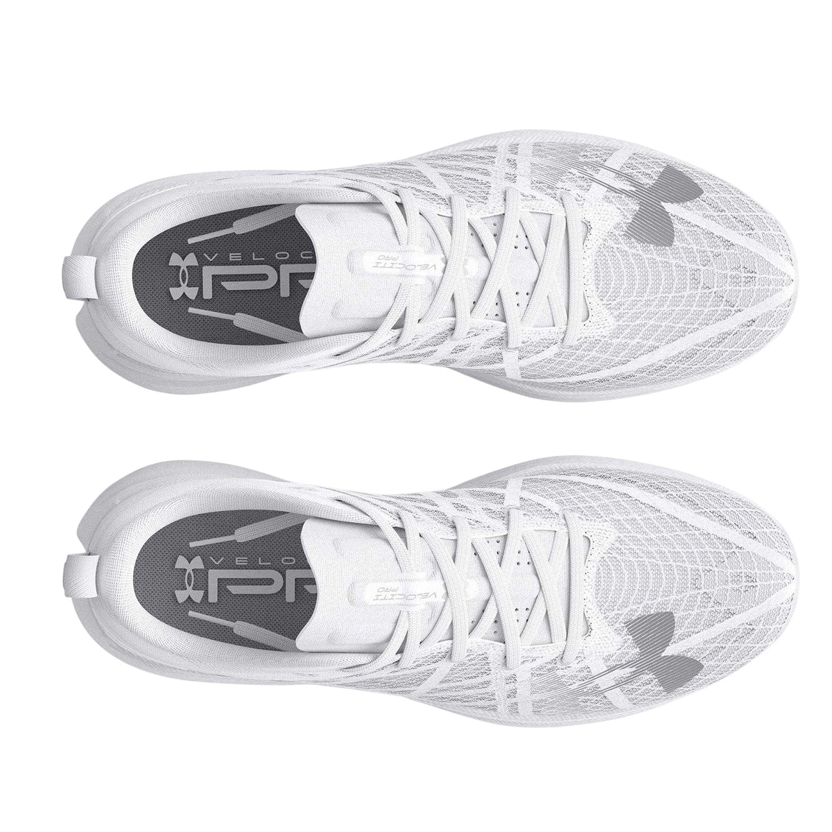 White - Side - Under Armour Mens Velociti Trainers