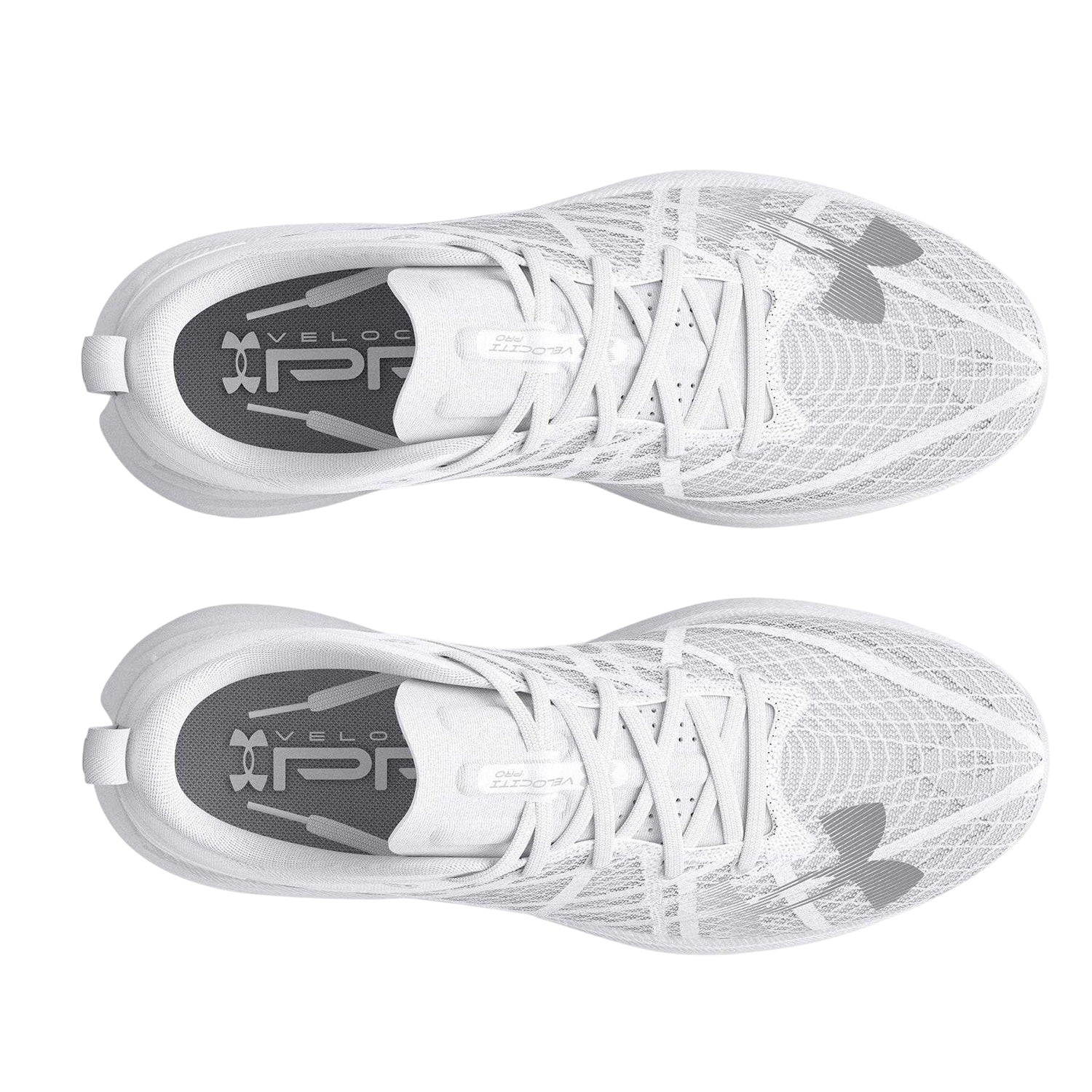 White - Side - Under Armour Mens Velociti Trainers