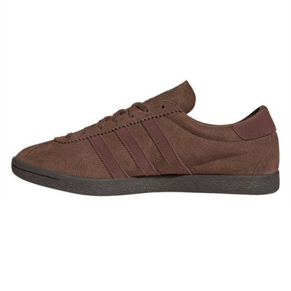 Brown - Side - Adidas Mens Originals 3 Stripes Suede Flat Trainers