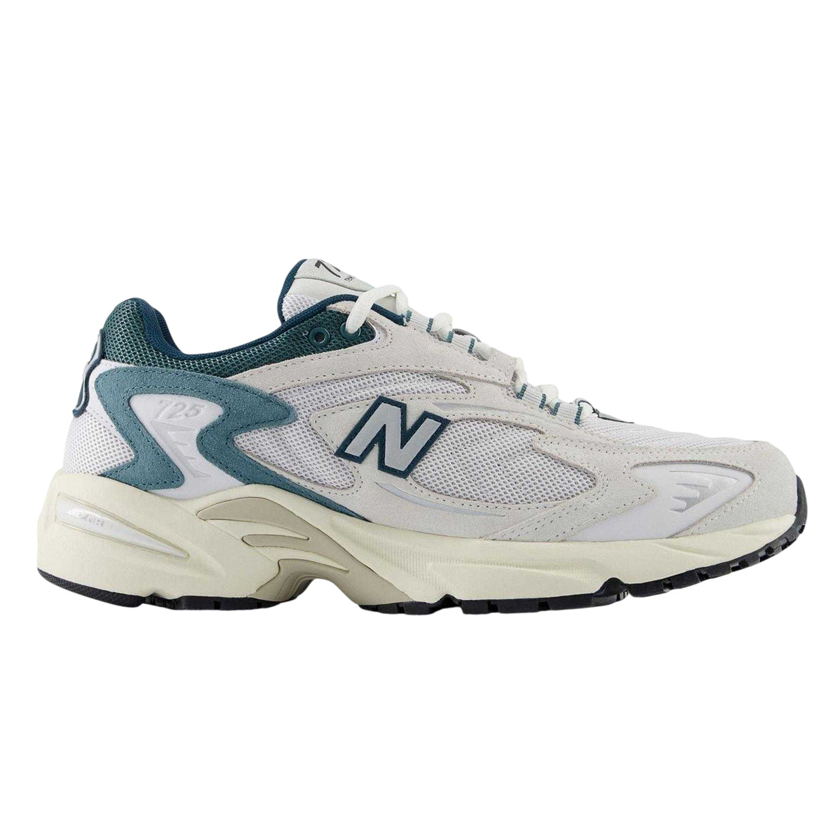 White-Green - Front - New Balance Mens 725 Trainers