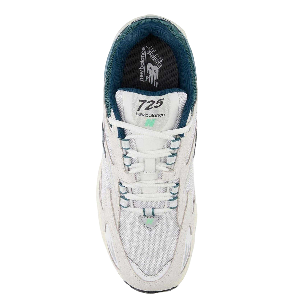White-Green - Back - New Balance Mens 725 Trainers