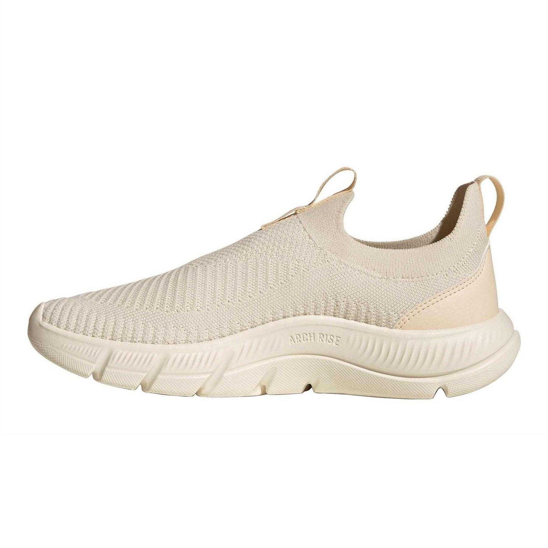 Wonder White - Side - Adidas Womens-Ladies Cloudfoam Trainers