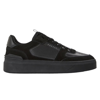 Black - Front - Cruyff Mens Endorsed Leather Trainers