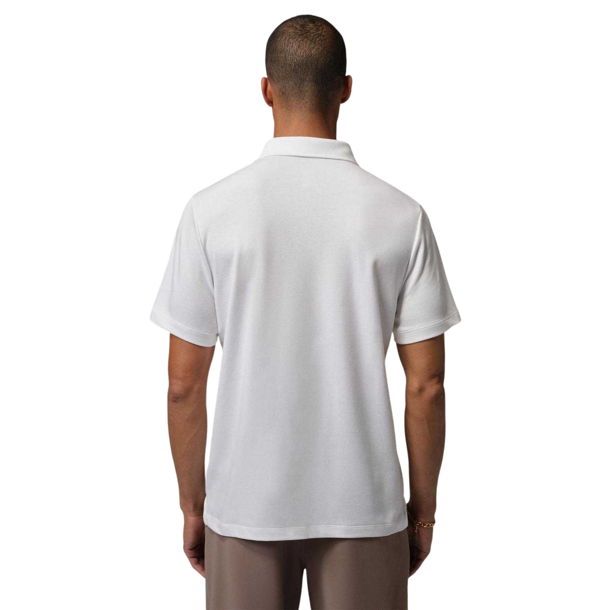 White-Black - Back - Nike Mens Air Jordan Polo Shirt