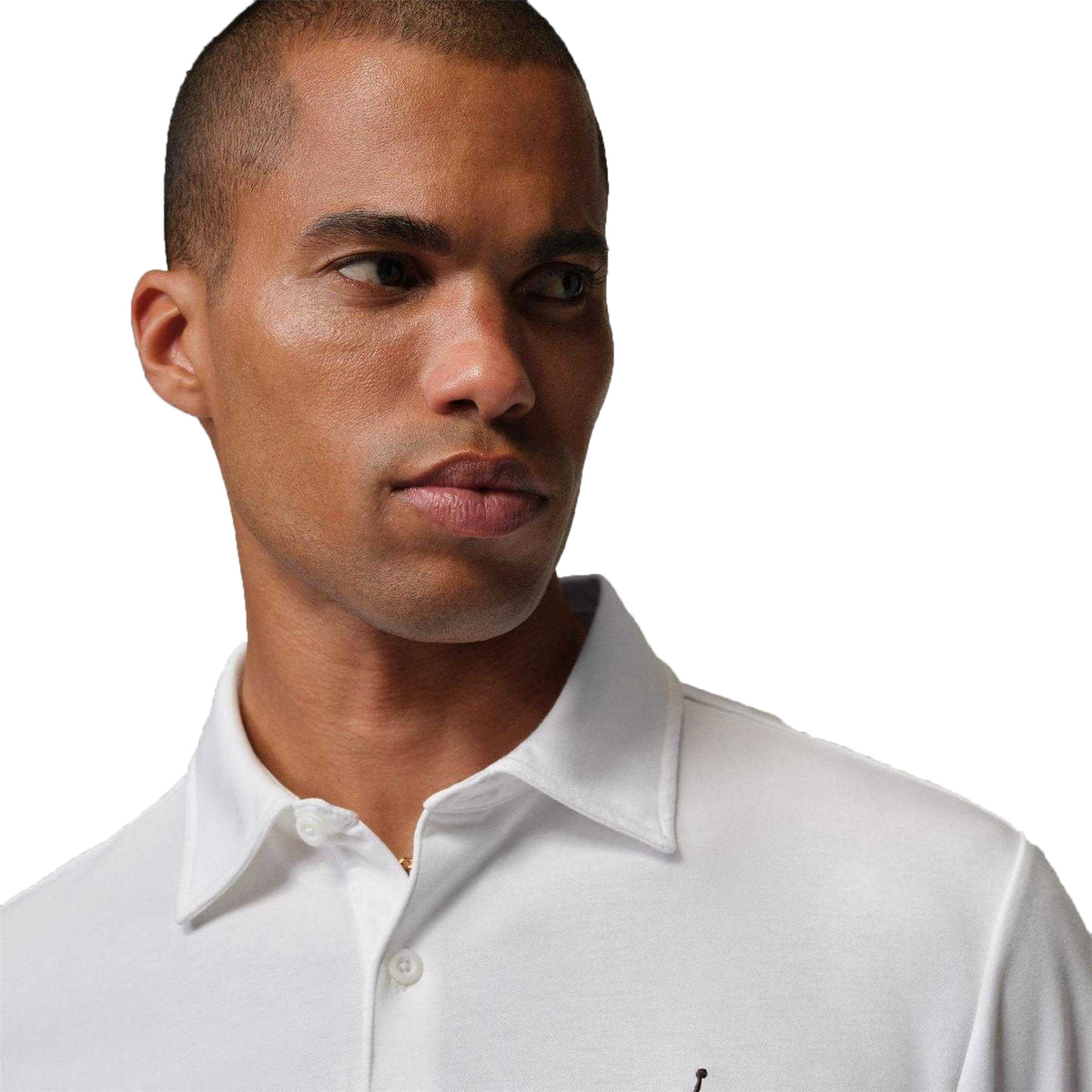 White-Black - Pack Shot - Nike Mens Air Jordan Polo Shirt