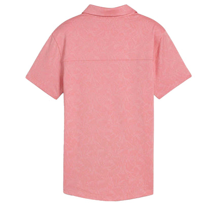 Peach - Back - Puma Womens-Ladies Mattr Lianas Tailored Polo Shirt