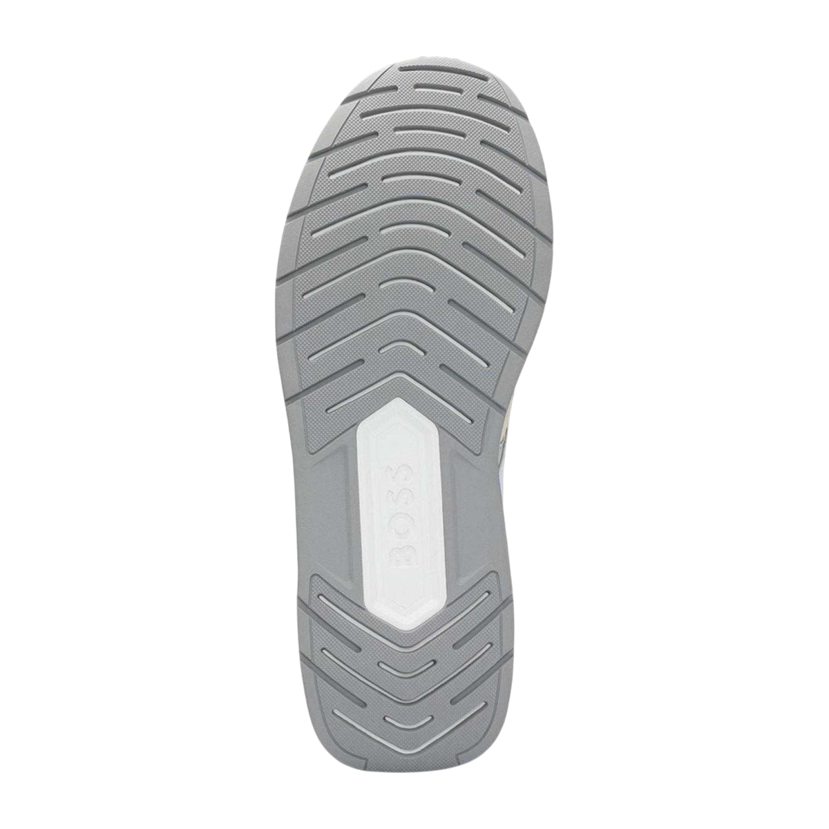 White - Lifestyle - Boss Mens Kurt Runn Dual Fabric Trainers