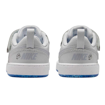 Platinum-Red - Back - Nike Baby Court Borough Shark Trainers