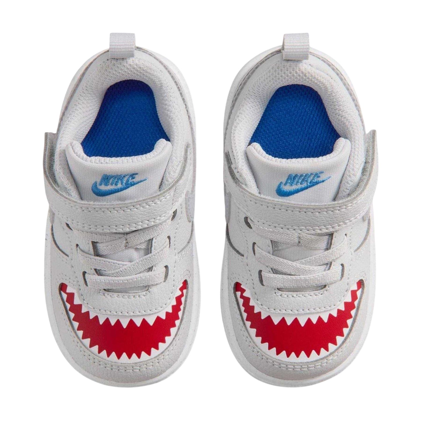Platinum-Red - Lifestyle - Nike Baby Court Borough Shark Trainers