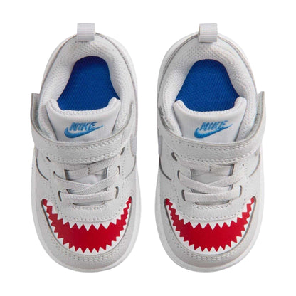 Platinum-Red - Lifestyle - Nike Baby Court Borough Shark Trainers