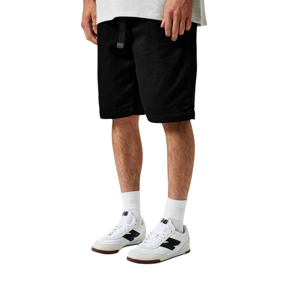 White-Black - Side - New Balance Mens RC42 Suede Trainers