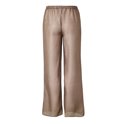 Brown - Back - 4th And Reckless Womens-Ladies Shar Wide Leg Trousers