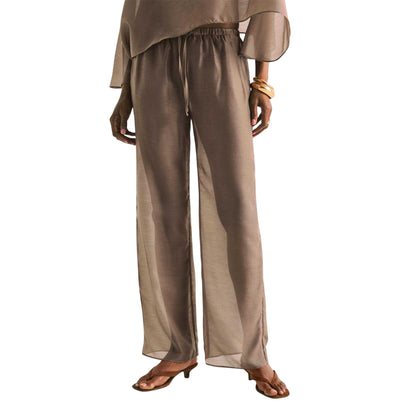 Brown - Lifestyle - 4th And Reckless Womens-Ladies Shar Wide Leg Trousers