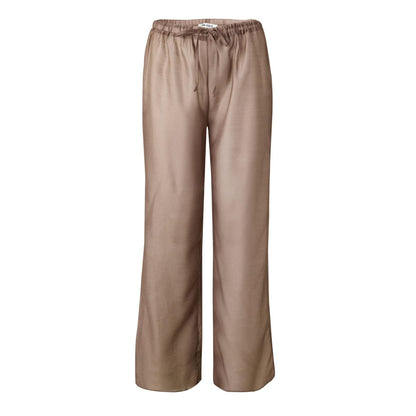 Brown - Front - 4th And Reckless Womens-Ladies Shar Wide Leg Trousers