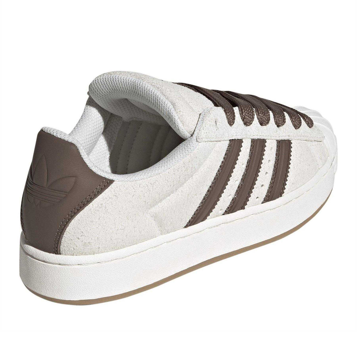 White - Back - Adidas Womens-Ladies Superstar Suede Trainers