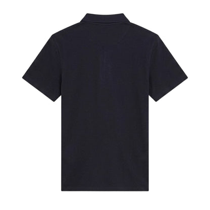 Blue - Back - Guess Mens Logo Polo Shirt