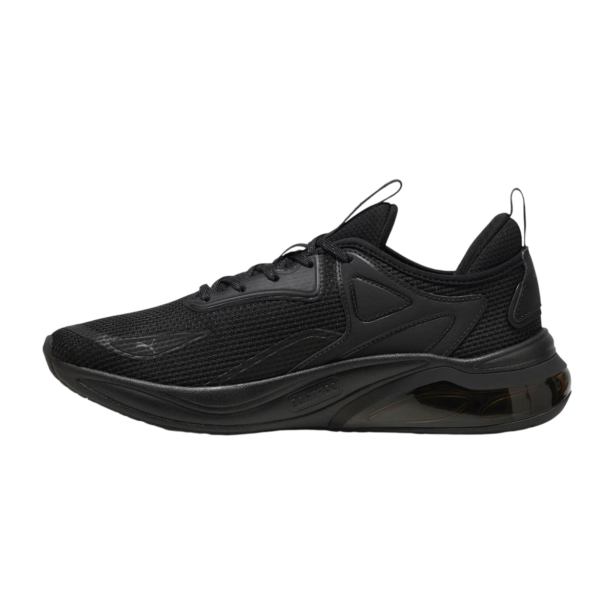 Triple Black - Back - Puma Childrens-Kids Thrill Leather Trainers